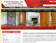 Tablet Screenshot of pbfinishers.com